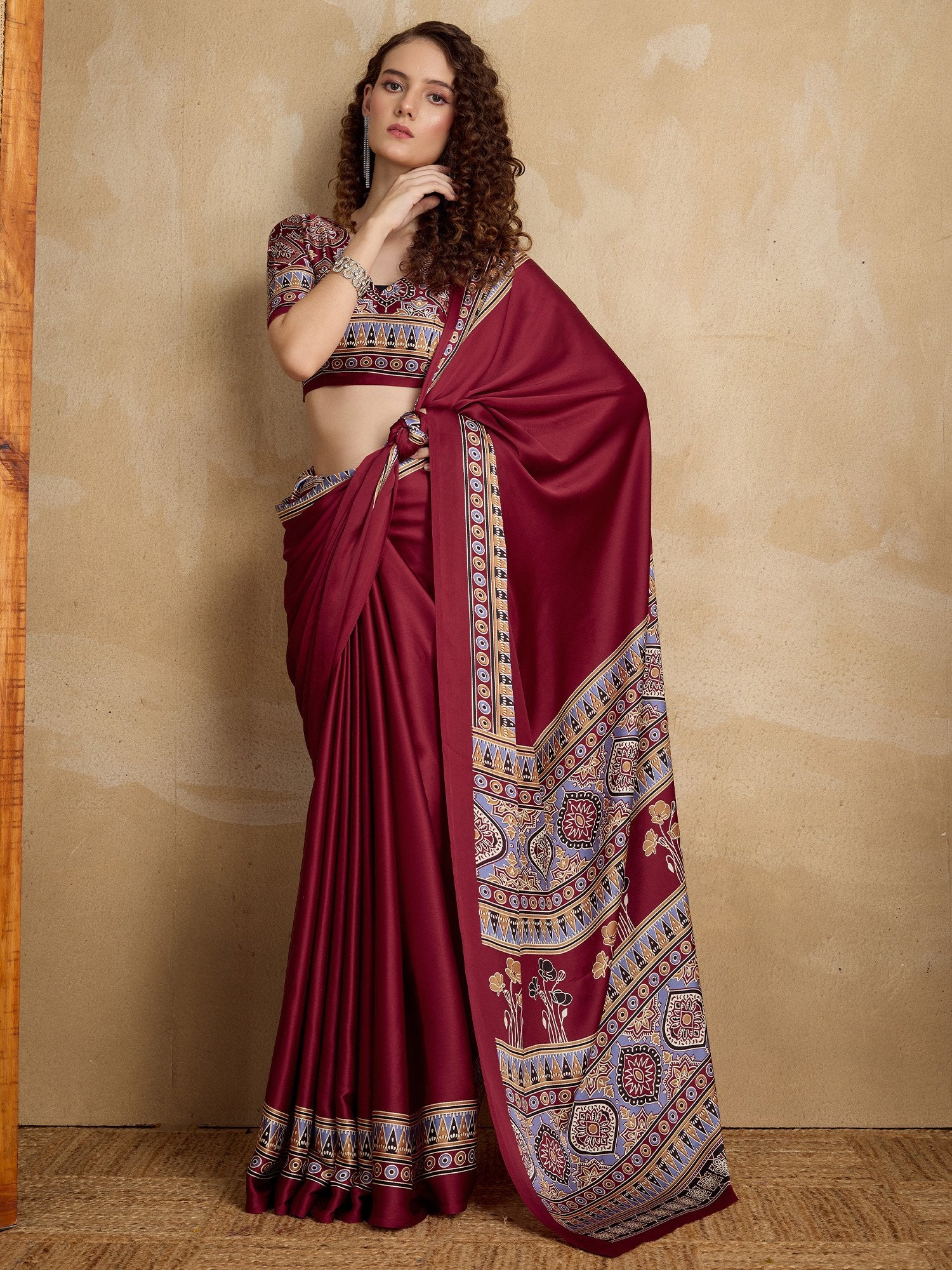 partywear designer saree for festive occasions