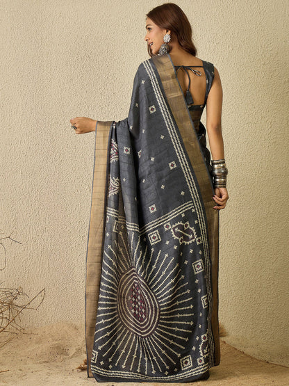 partywear designer saree for festive occasions