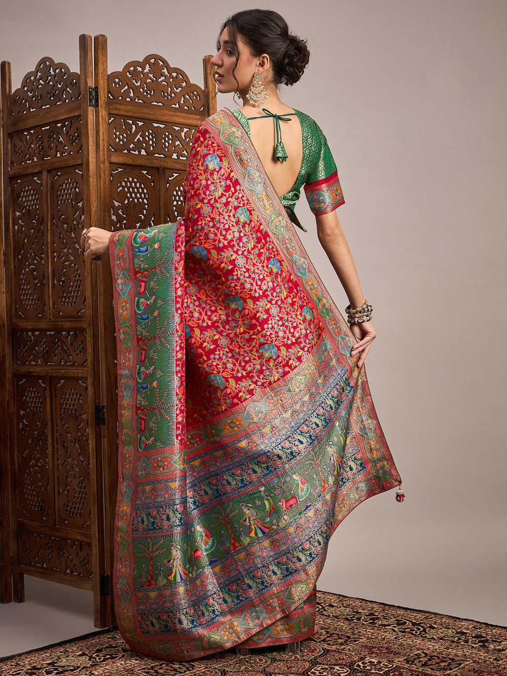 partywear designer saree for festive occasions