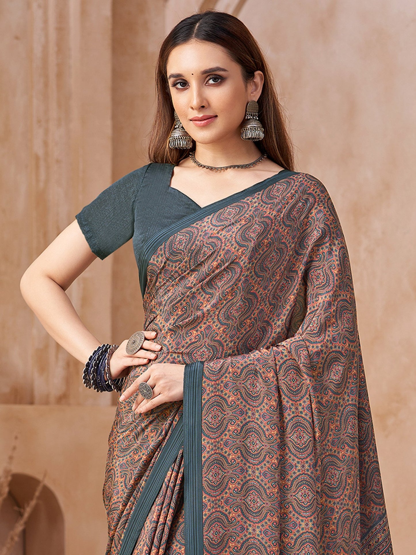 partywear designer saree for festive occasions