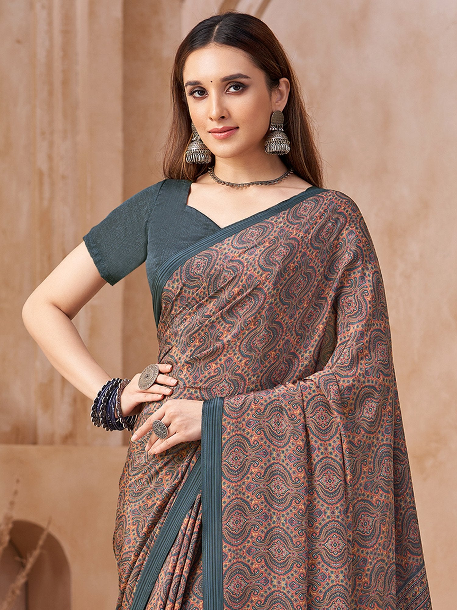 partywear designer saree for festive occasions