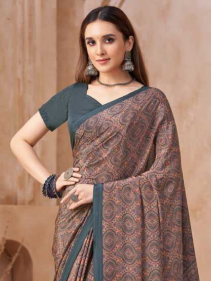 partywear designer saree for festive occasions
