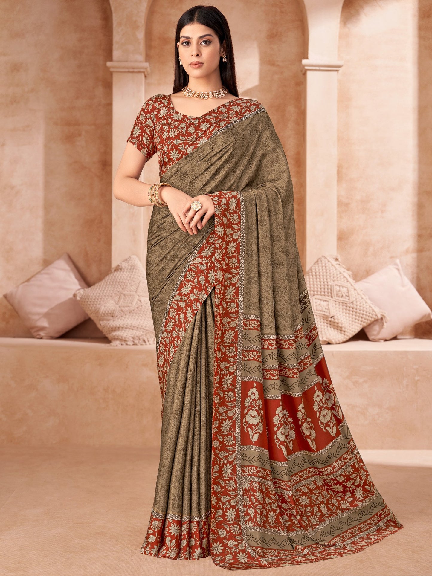 partywear designer saree for festive occasions