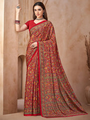partywear designer saree for festive occasions