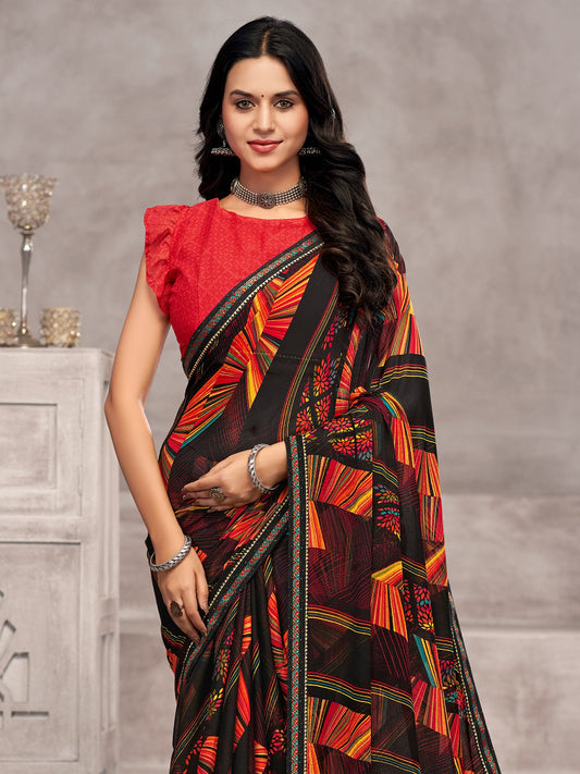 partywear designer saree for festive occasions