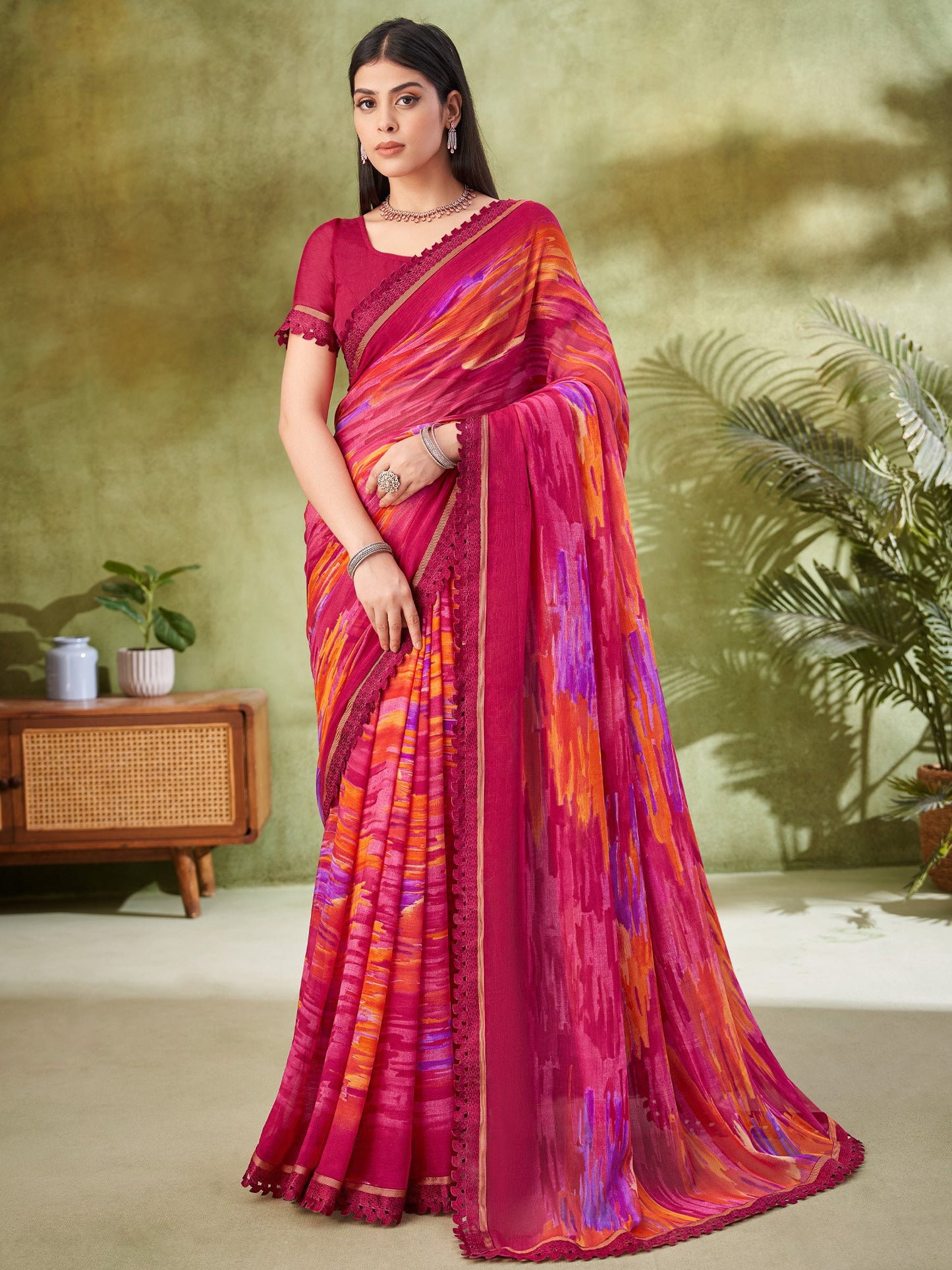 partywear designer saree for festive occasions