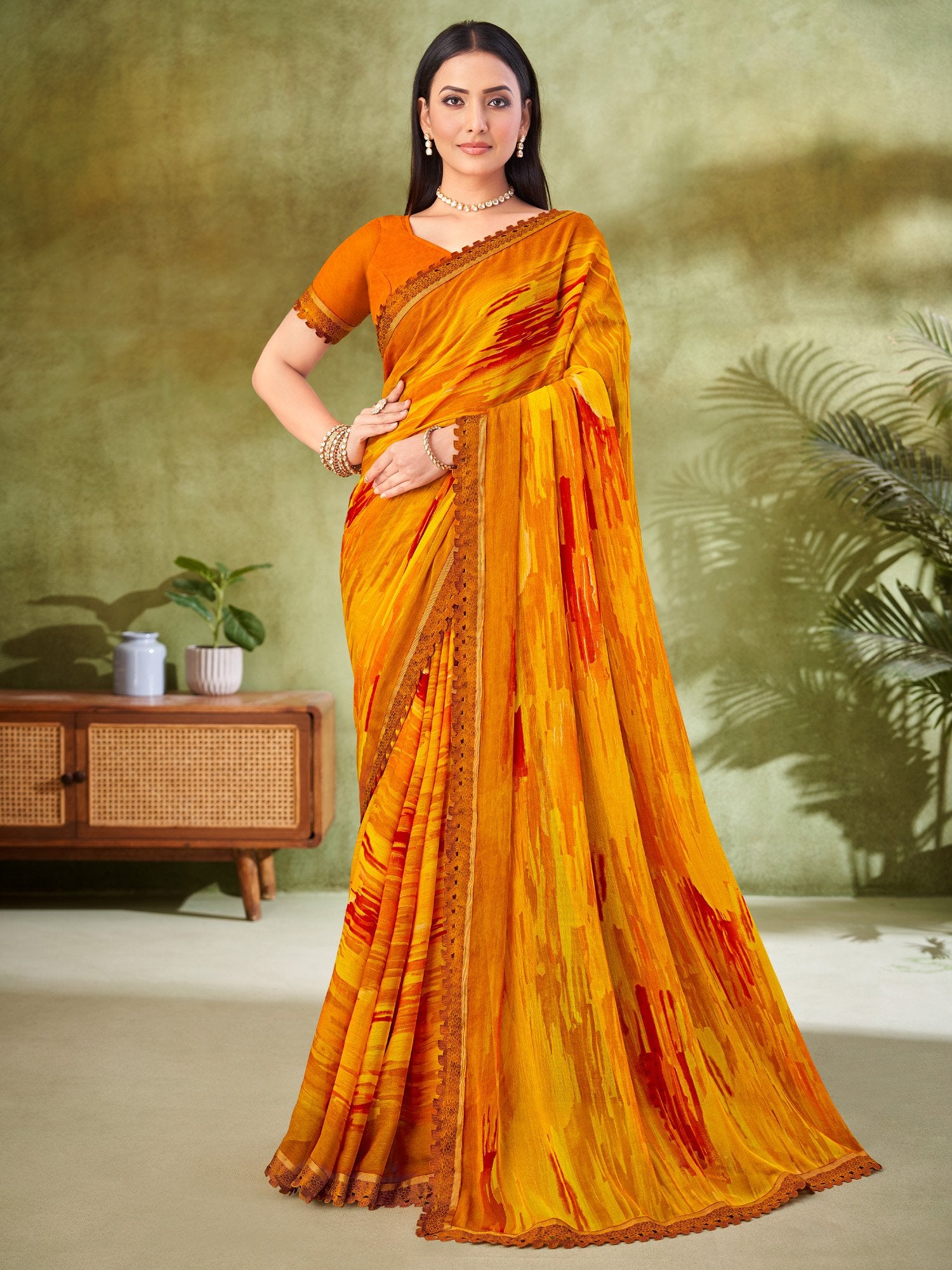 partywear designer saree for festive occasions