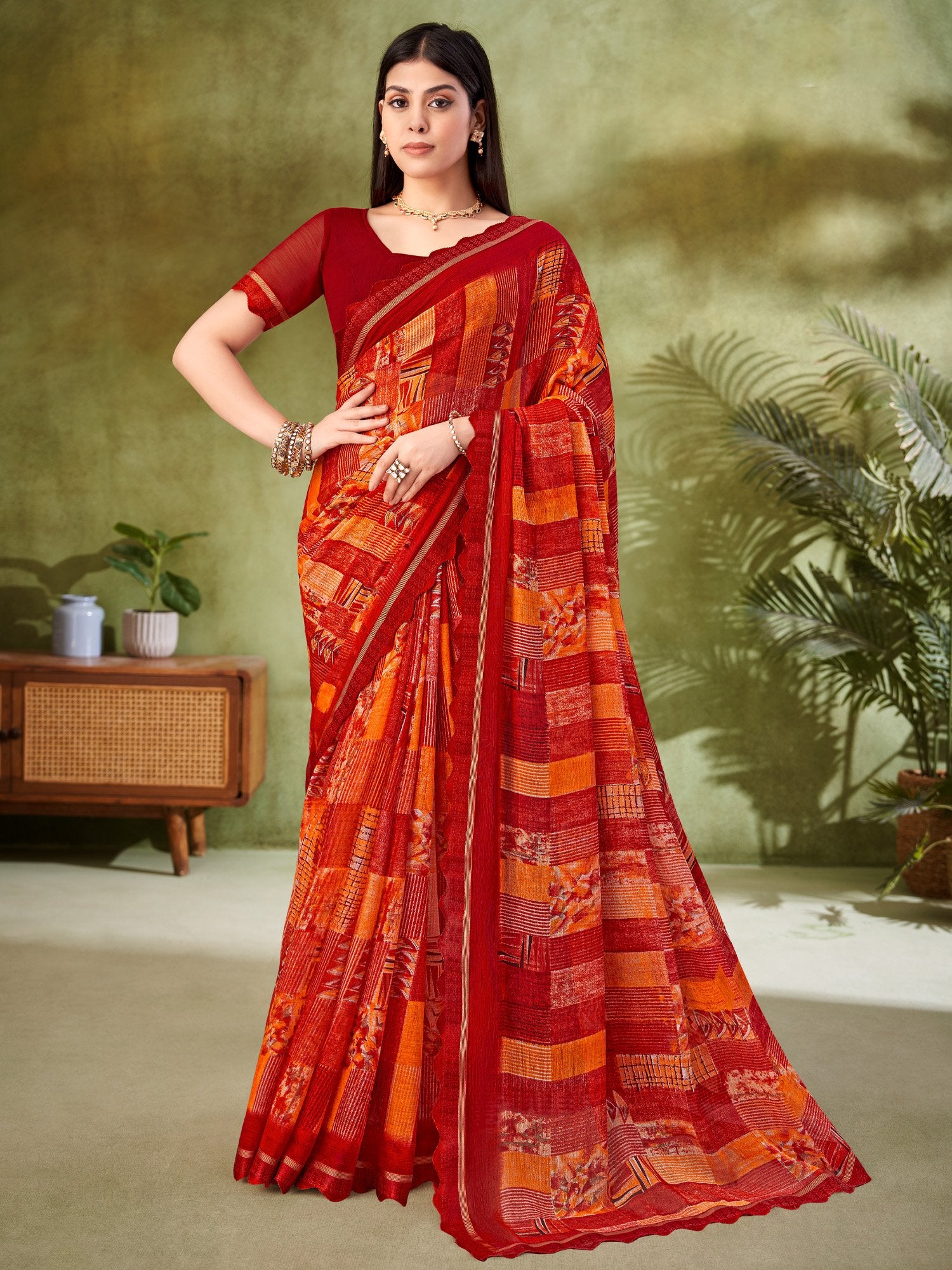 partywear designer saree for festive occasions