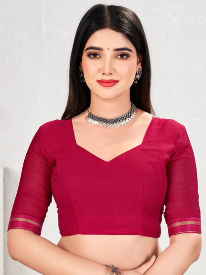 Pink Party Wear Chiffon Printed Saree