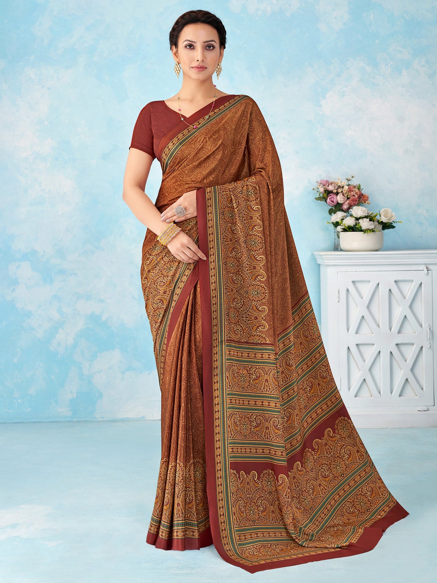 partywear designer saree for festive occasions