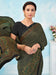Black Black Bagru Crepe Printed Saree