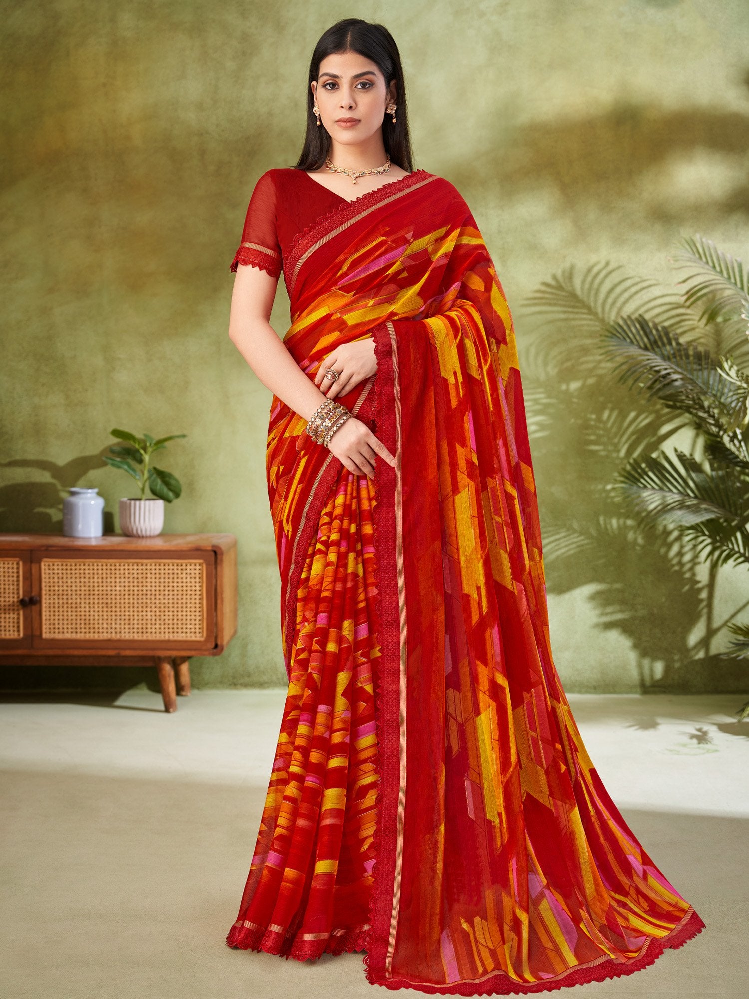 partywear designer saree for festive occasions