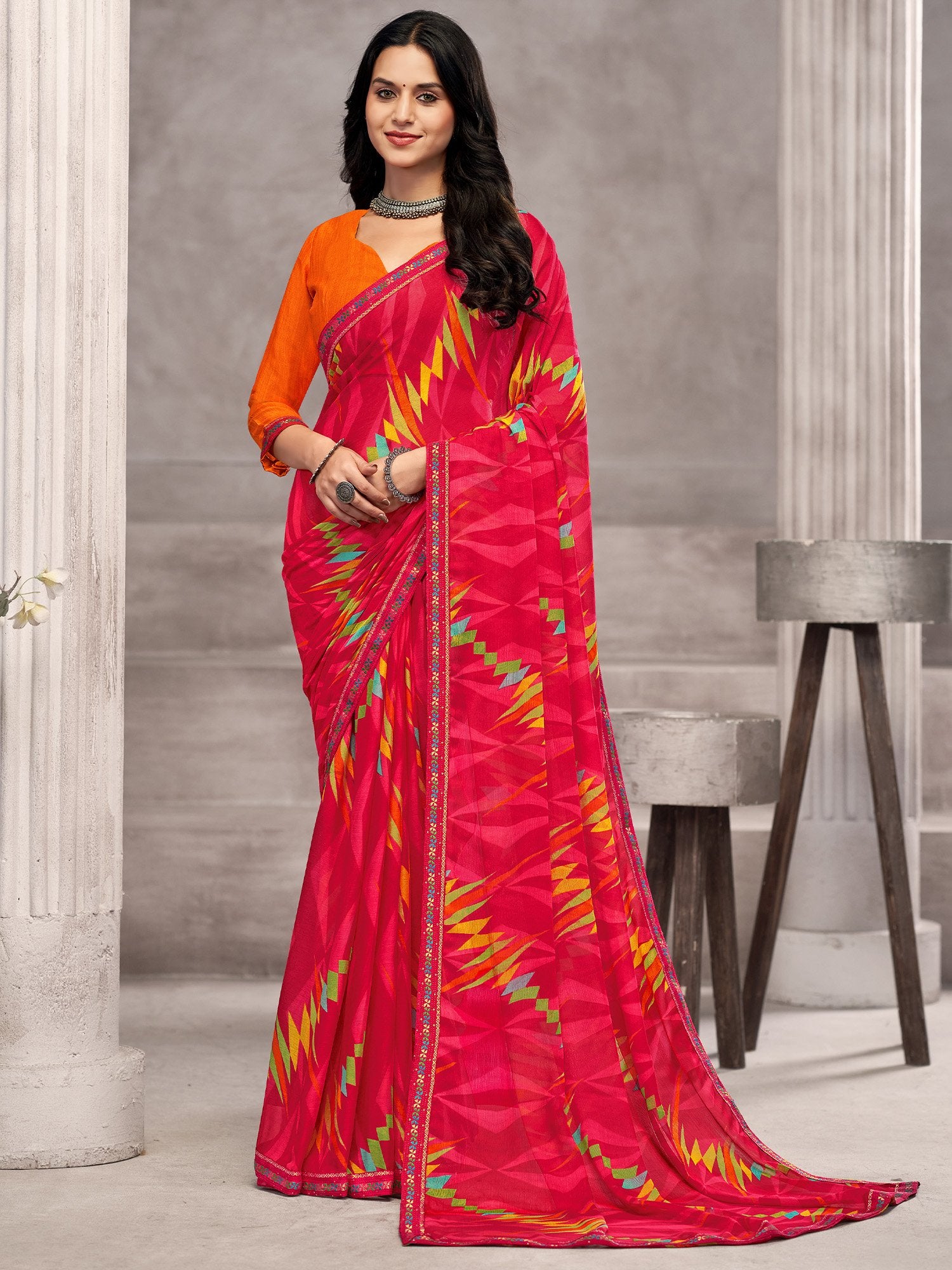 partywear designer saree for festive occasions