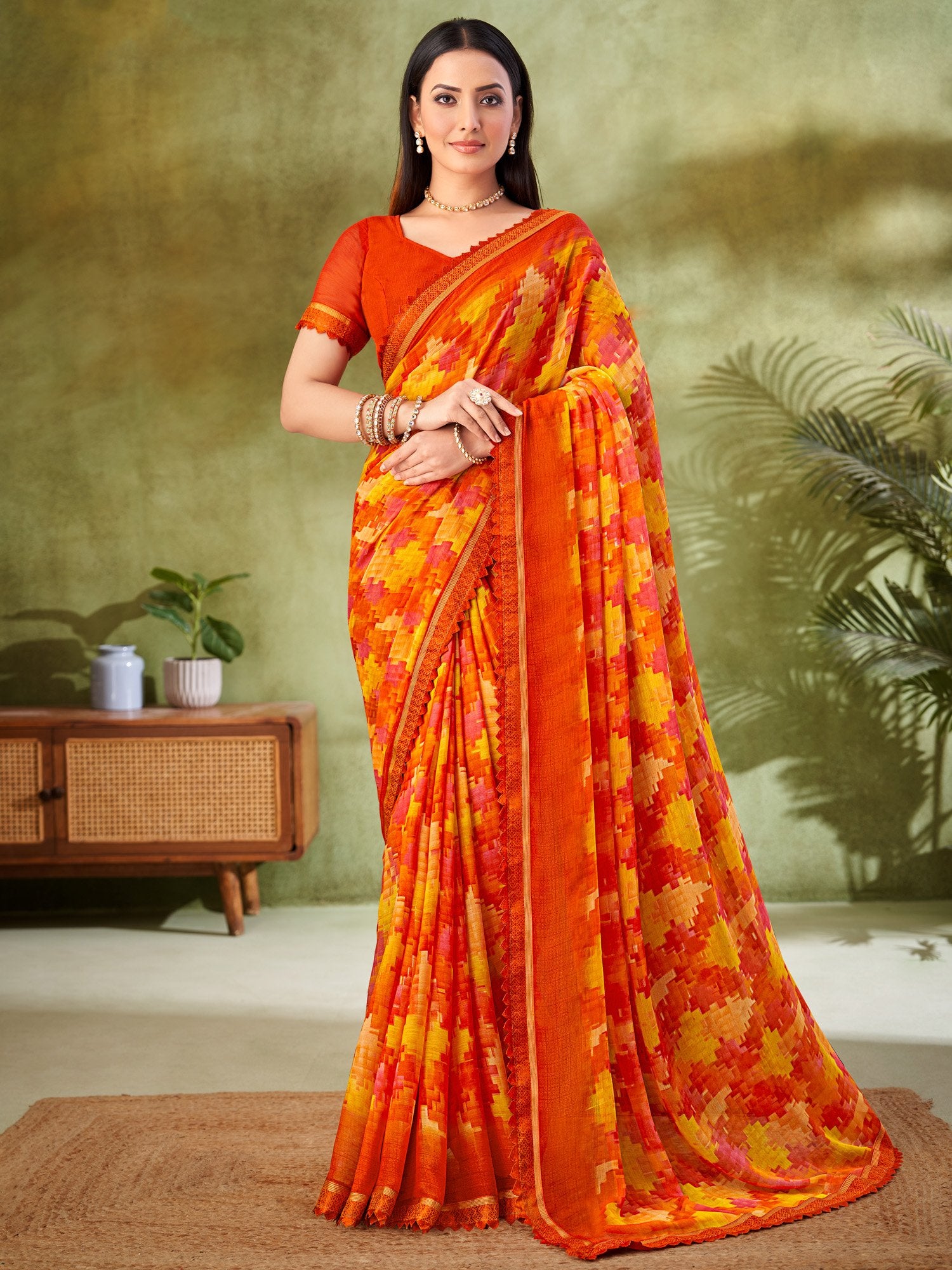 partywear designer saree for festive occasions