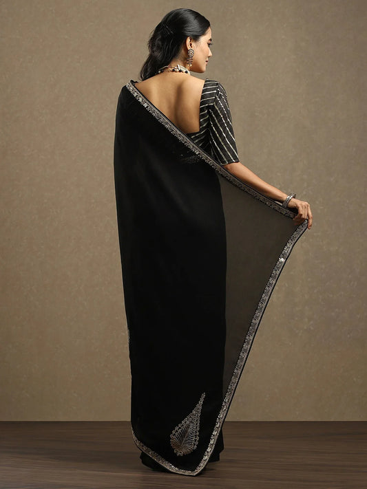 partywear designer saree for festive occasions