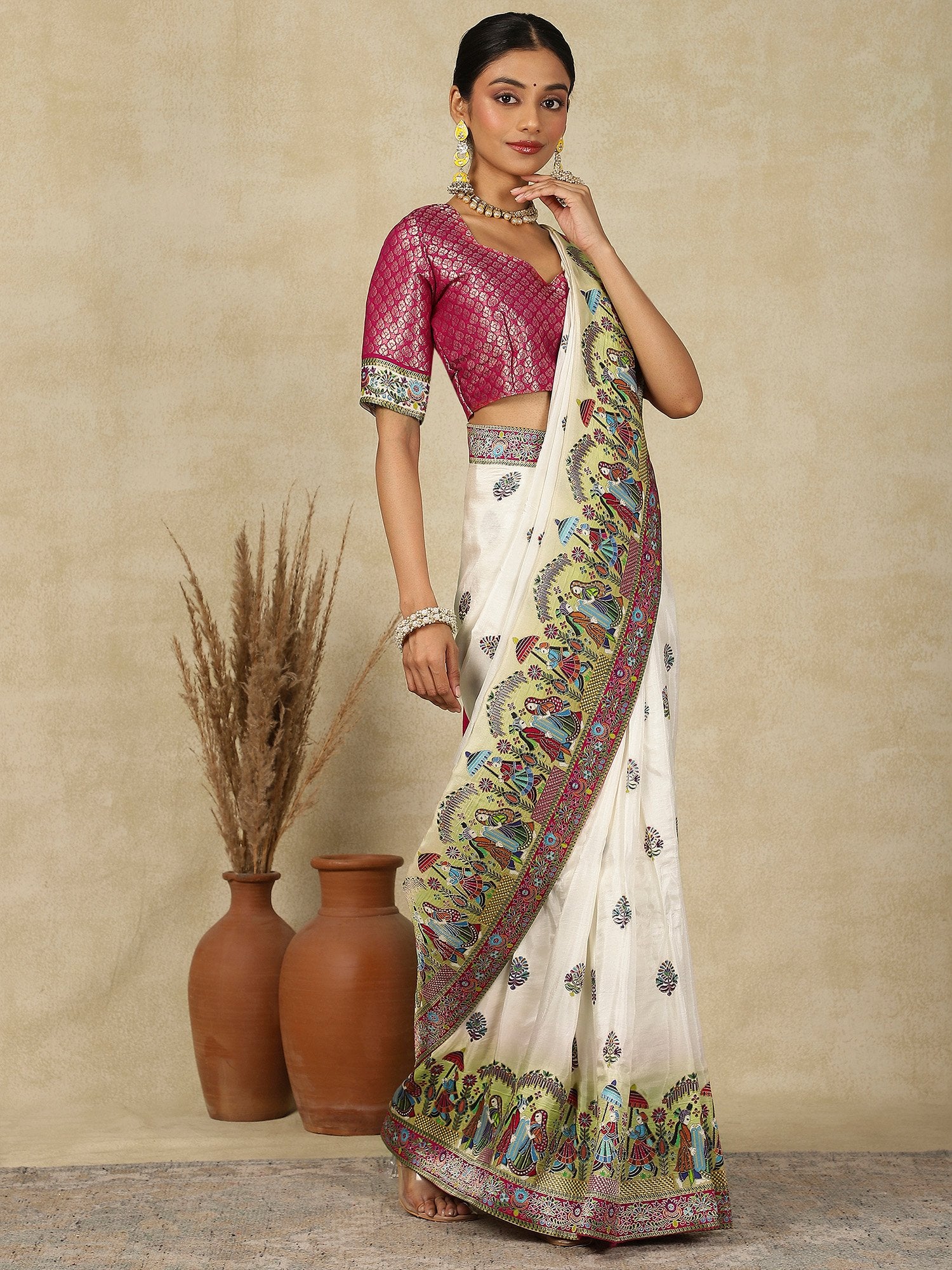 partywear designer saree for festive occasions