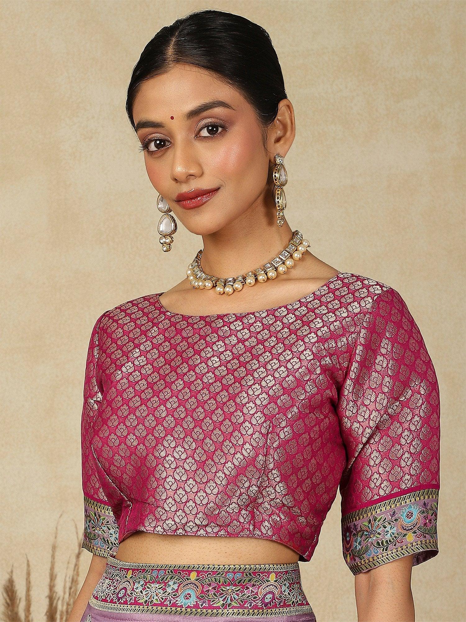 Lavendar Patola Viscose Silk Woven Saree