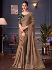 partywear designer saree for festive occasions
