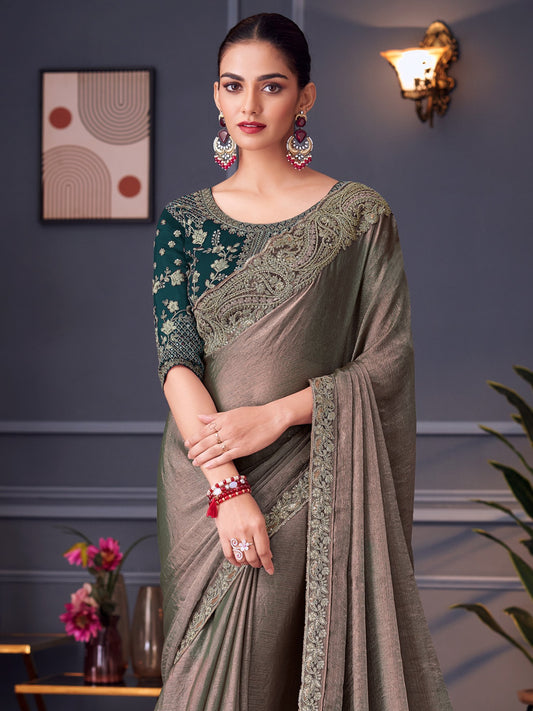 partywear designer saree for festive occasions
