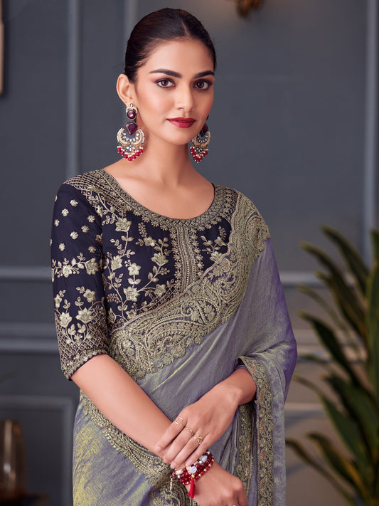 partywear designer saree for festive occasions