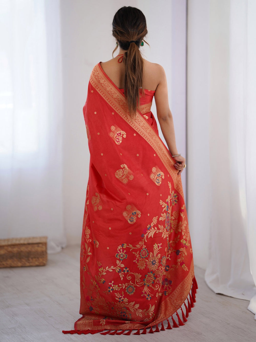 partywear designer saree for festive occasions