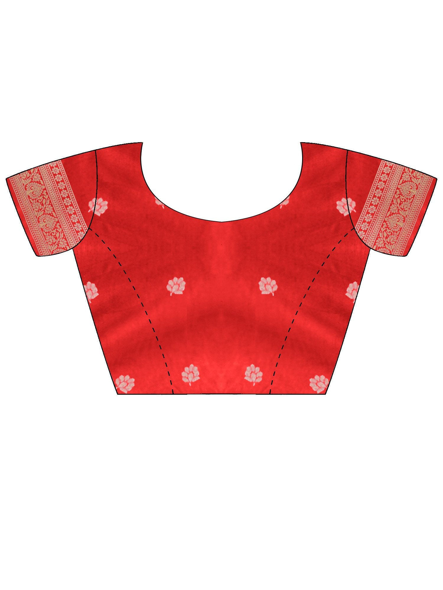 Red Kanjeevaram Dola Silk Woven Saree