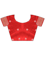 Red Kanjeevaram Dola Silk Woven Saree