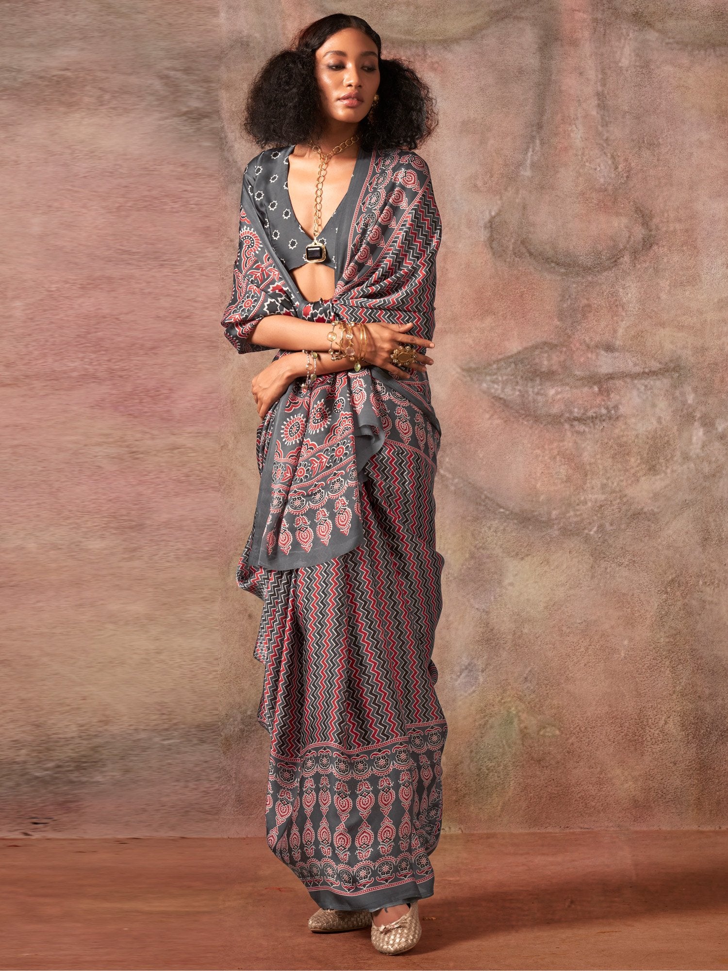 partywear designer saree for festive occasions