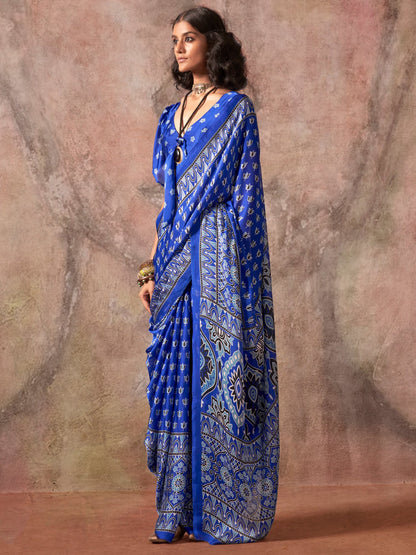 partywear designer saree for festive occasions