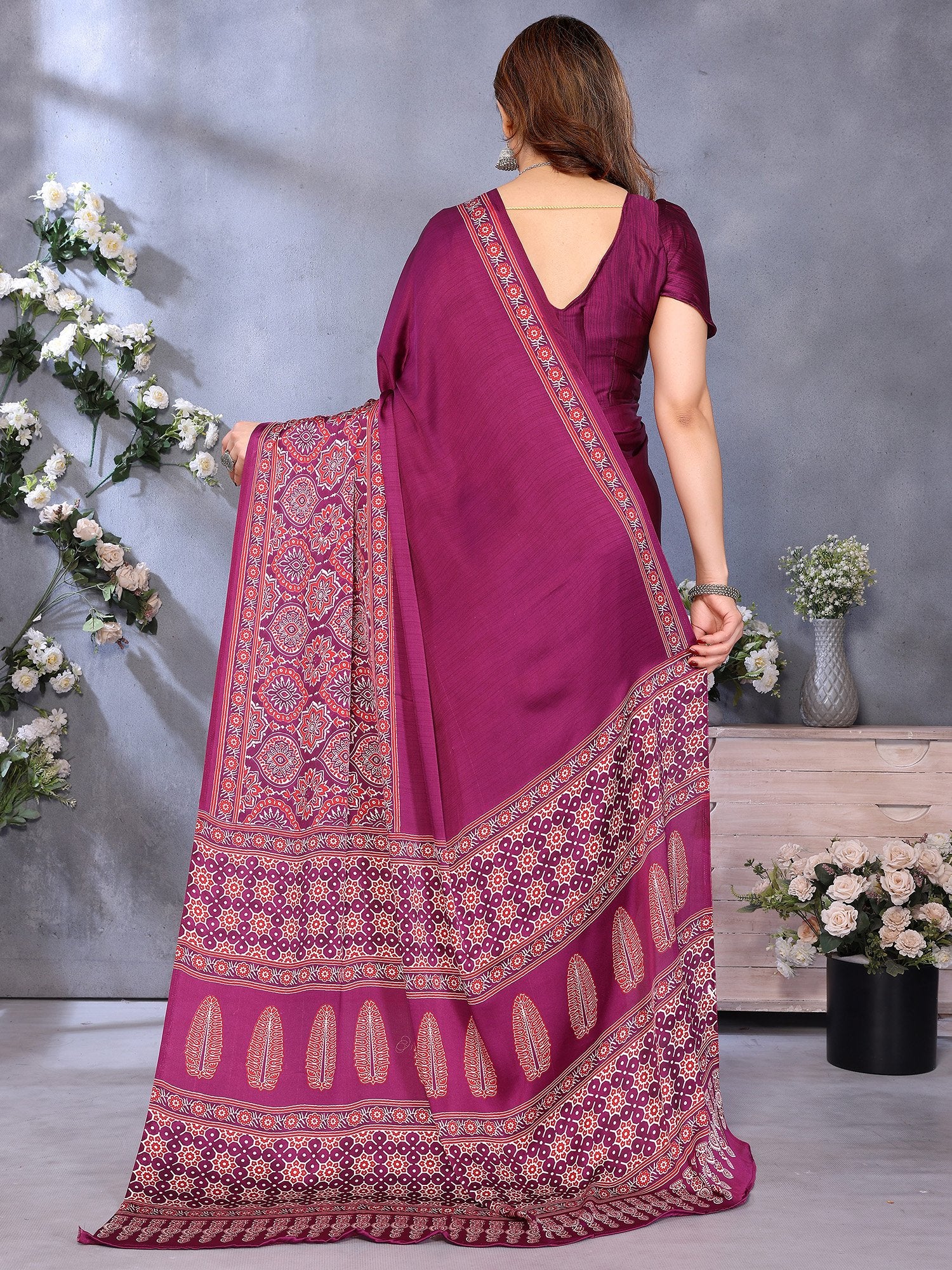 partywear designer saree for festive occasions