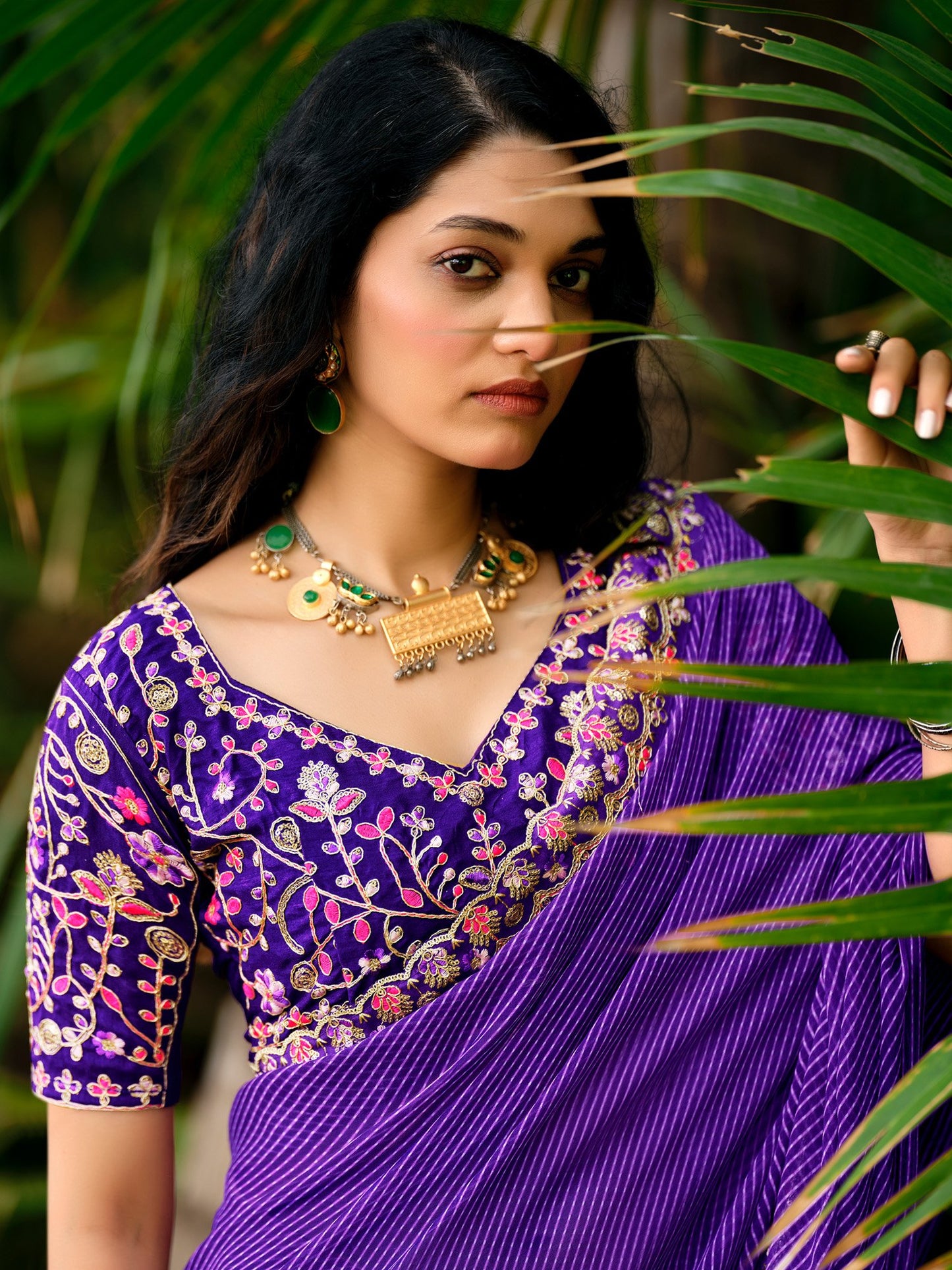 partywear designer saree for festive occasions