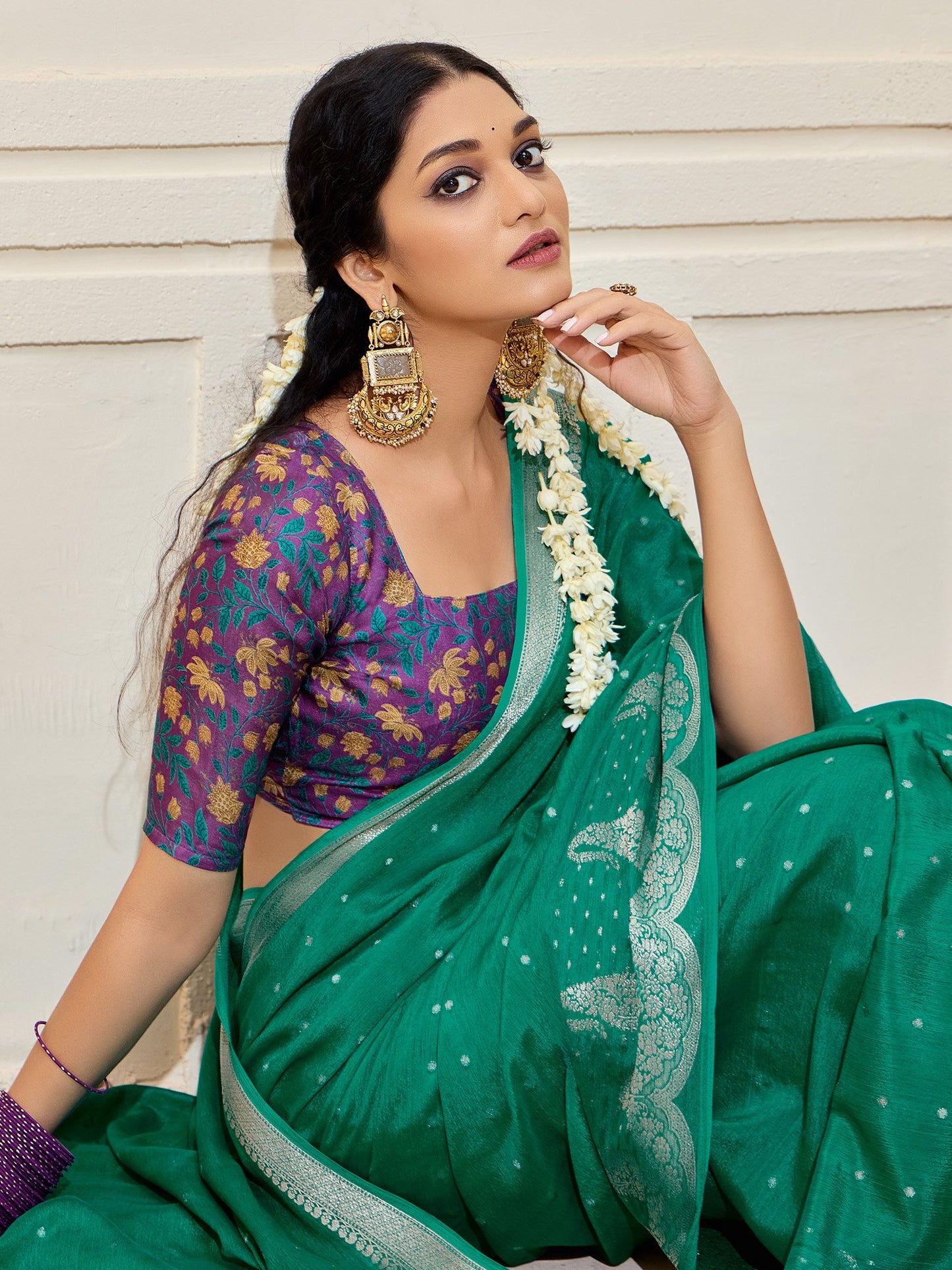 partywear designer saree for festive occasions