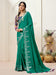 Green Teal Kanjeevaram chinnon Woven Saree