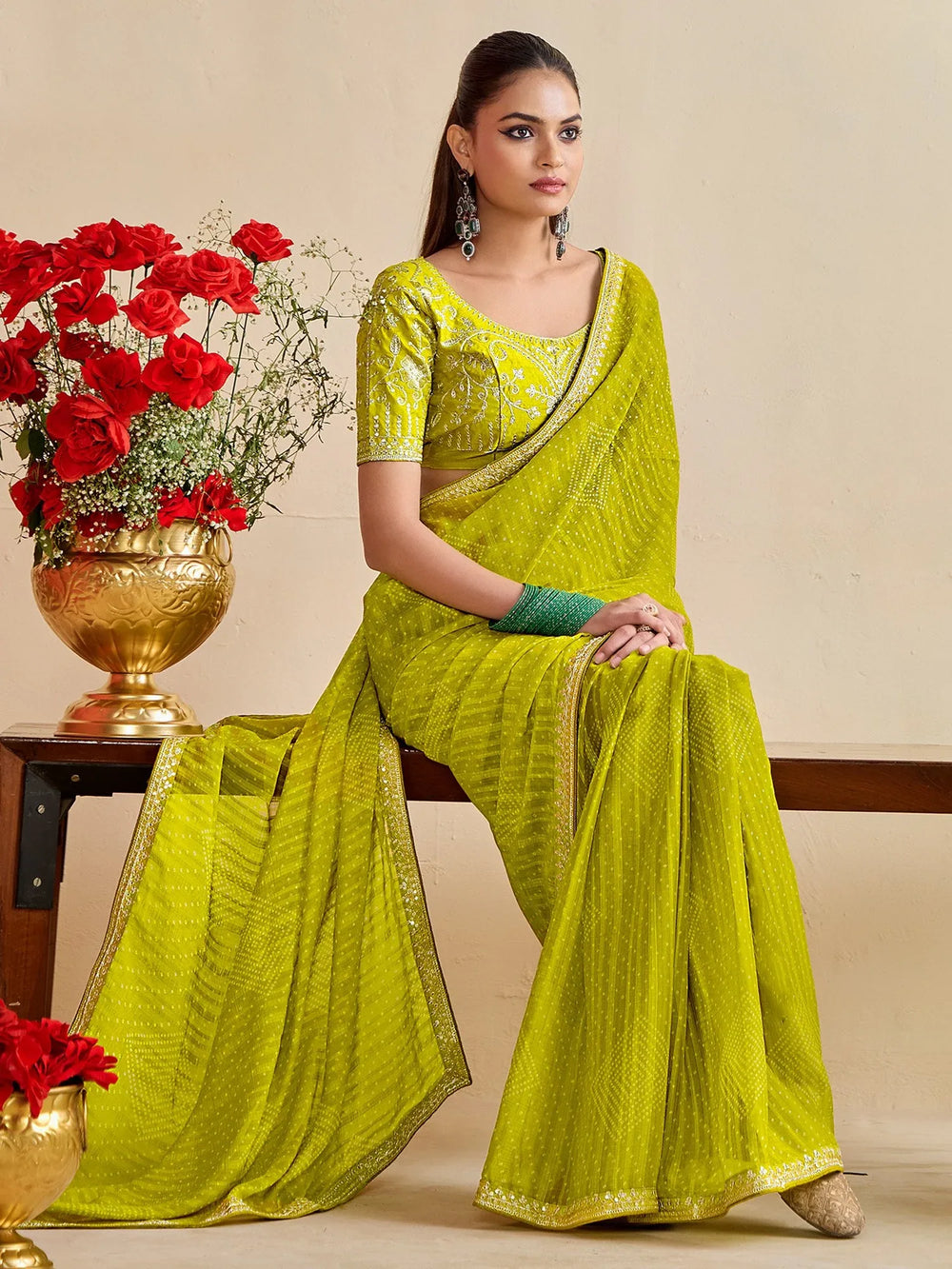 partywear designer saree for festive occasions