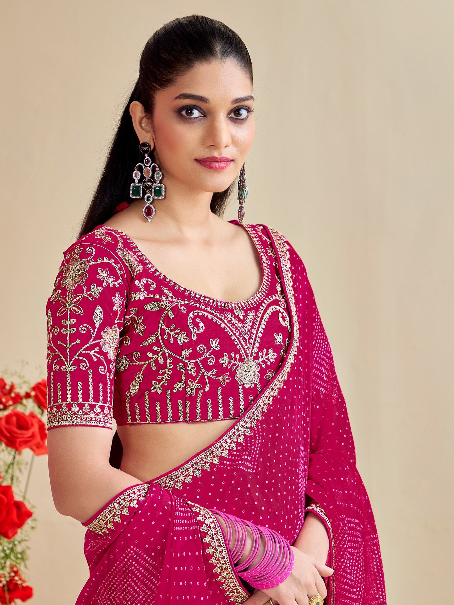 partywear designer saree for festive occasions