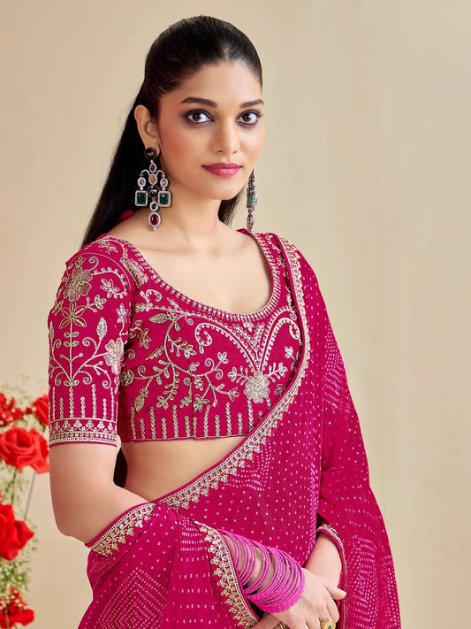 partywear designer saree for festive occasions