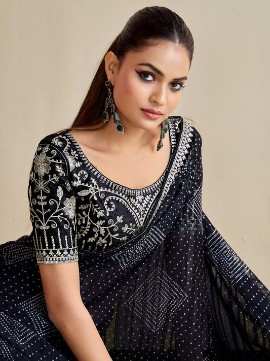 partywear designer saree for festive occasions