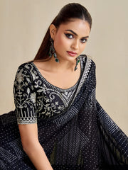 partywear designer saree for festive occasions