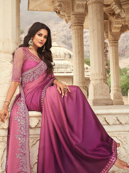 partywear designer saree for festive occasions