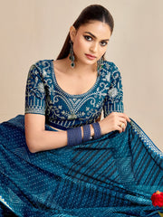 partywear designer saree for festive occasions