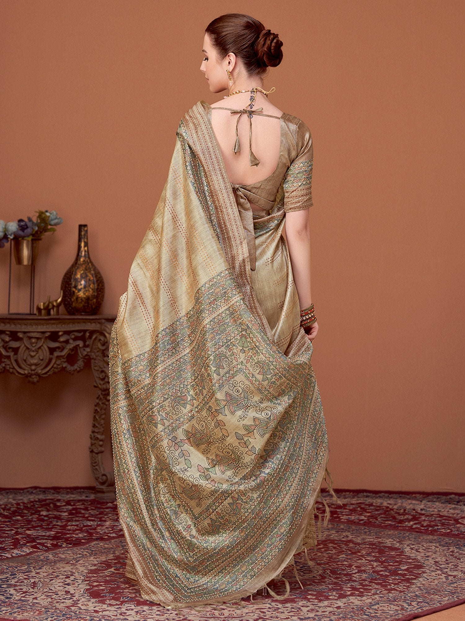 partywear designer saree for festive occasions