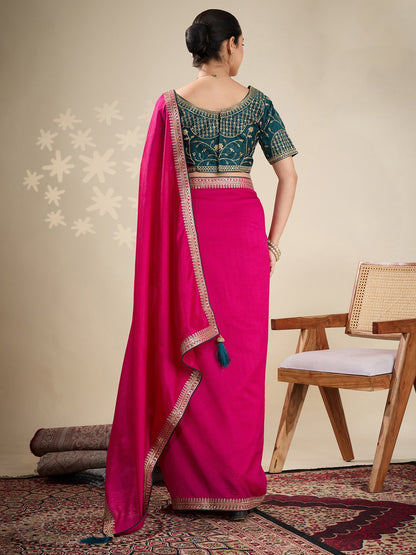 partywear designer saree for festive occasions