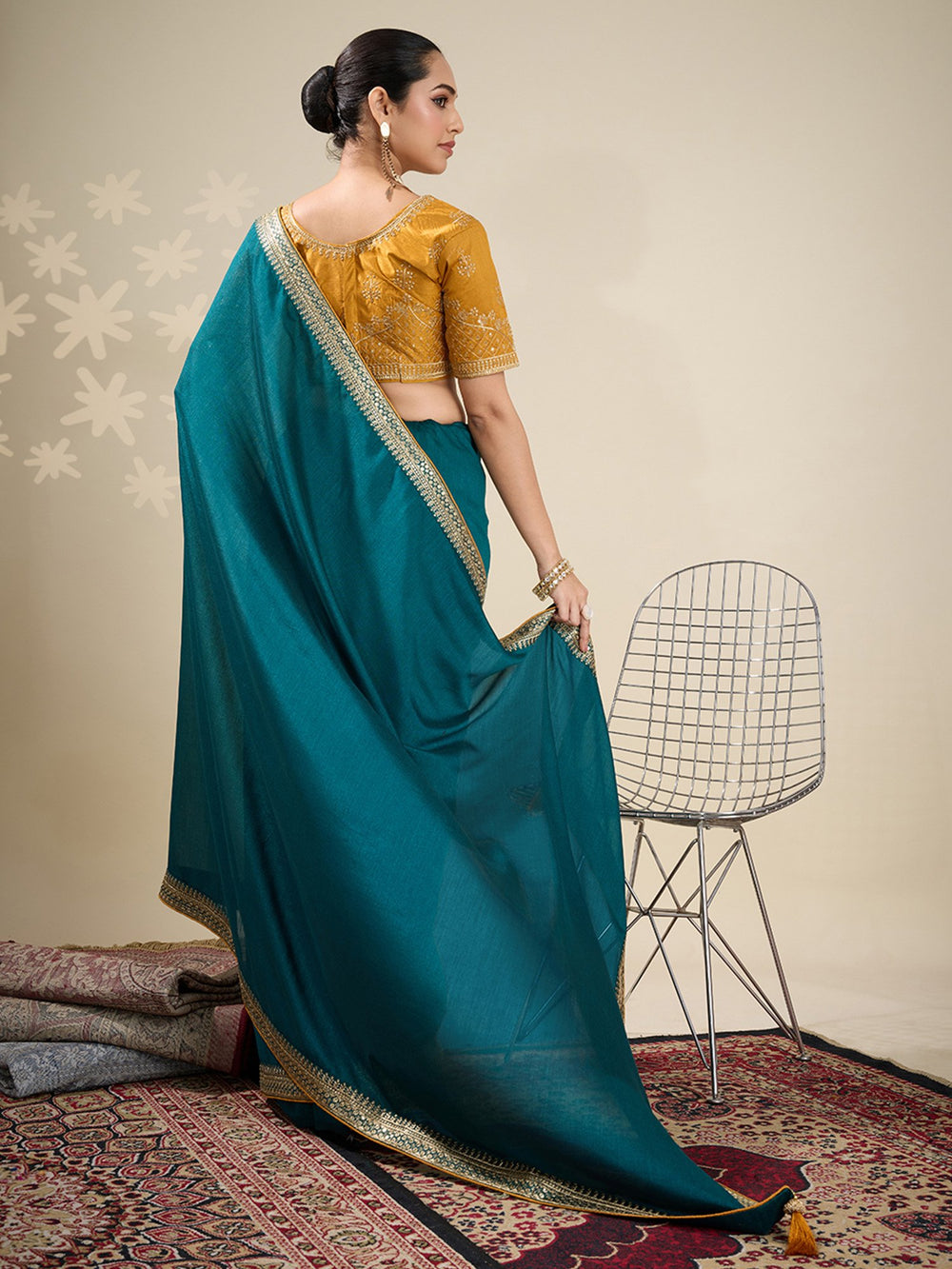 partywear designer saree for festive occasions