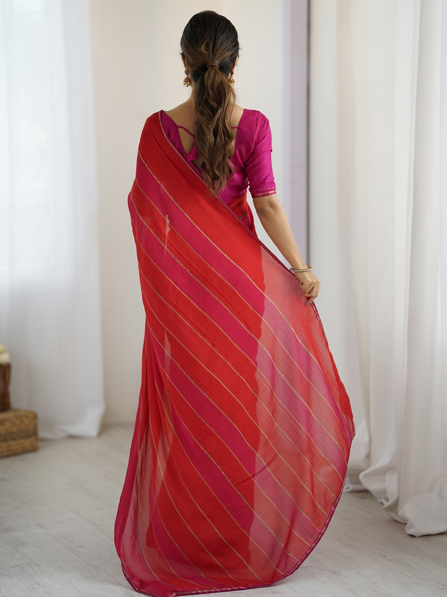 partywear designer saree for festive occasions