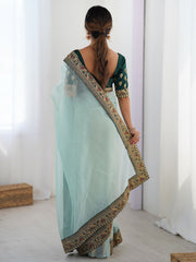 partywear designer saree for festive occasions