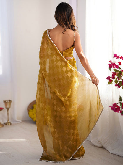 partywear designer saree for festive occasions