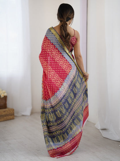 partywear designer saree for festive occasions