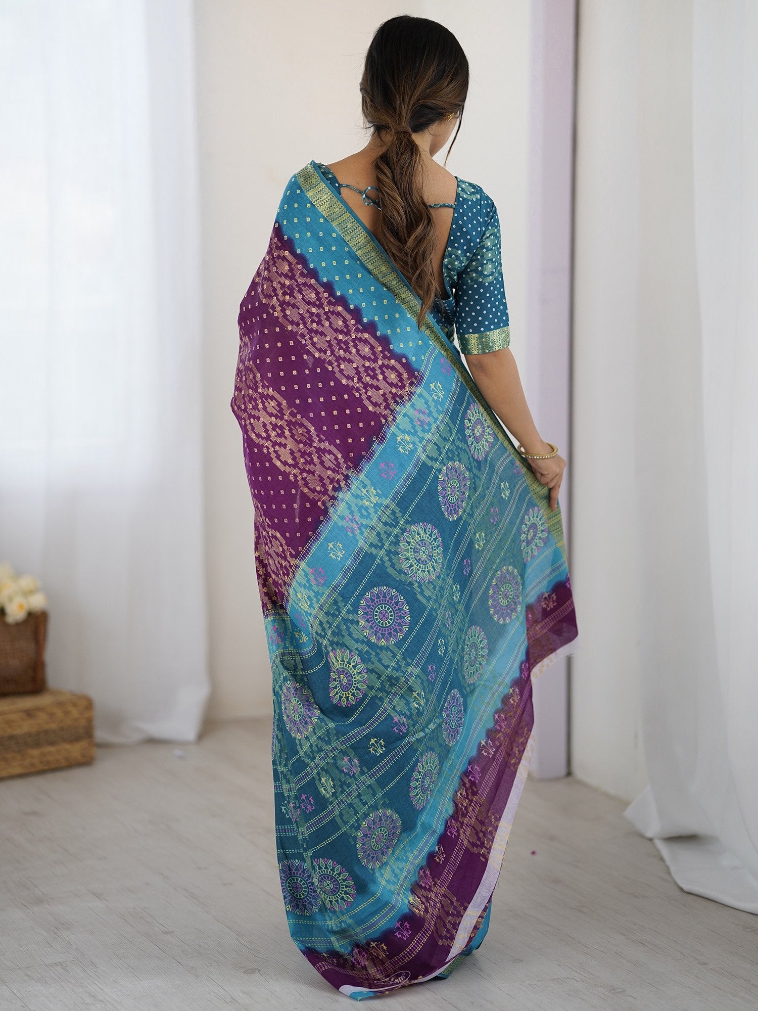 partywear designer saree for festive occasions