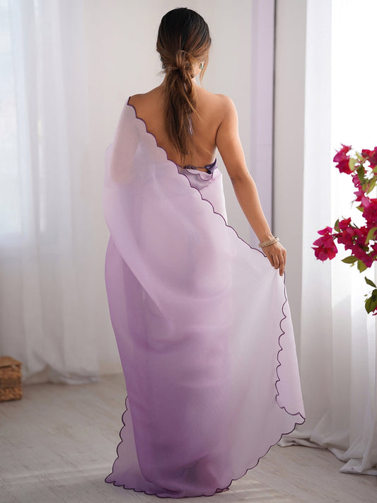 partywear designer saree for festive occasions