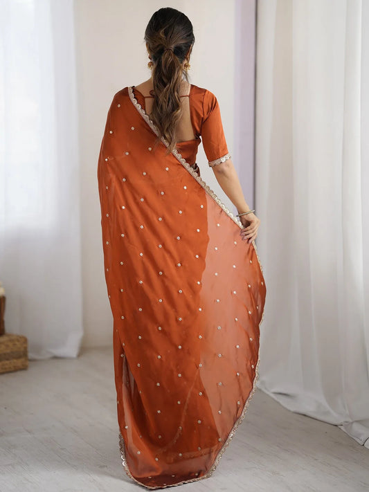 partywear designer saree for festive occasions